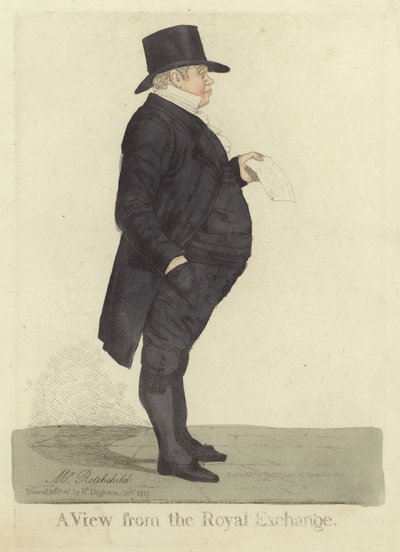 Nathan Mayer Rothschild, 1817 von Richard Dighton